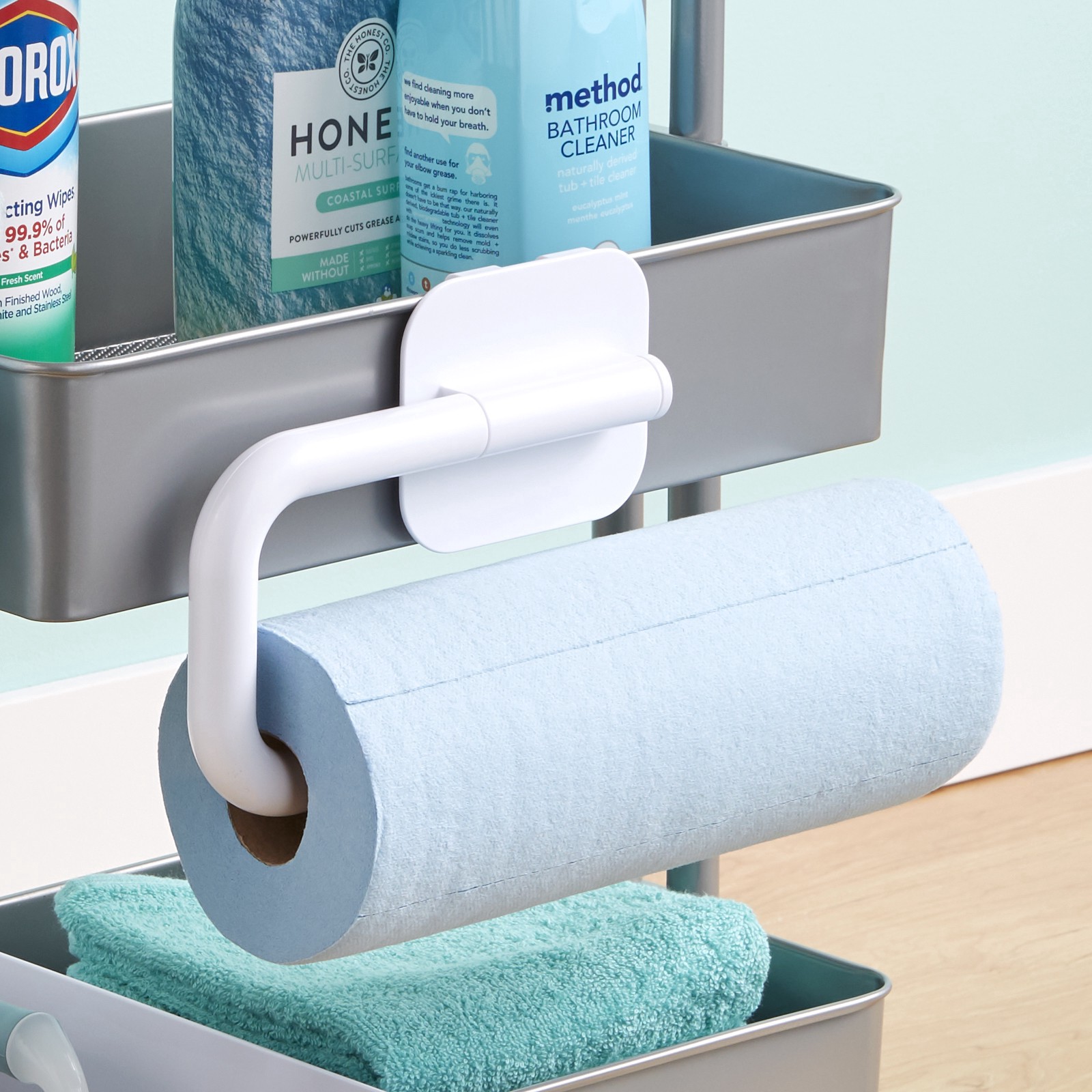 slide 2 of 3, Cart Roll Holder By Simply Tidy, 6.3” x 13” x 1.4 in