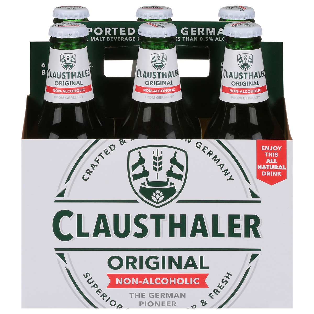 slide 1 of 11, Clausthaler Non-Alcoholic Original Beer 1 ea, 6 ct; 12 oz