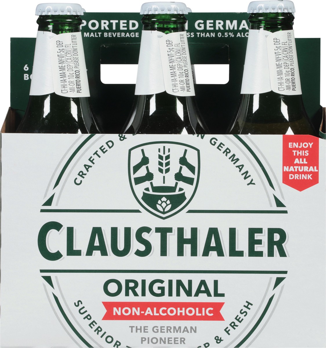 slide 9 of 11, Clausthaler Non-Alcoholic Original Beer 1 ea, 6 ct; 11.2 oz