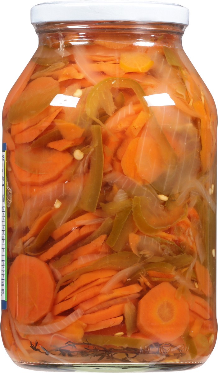slide 3 of 9, Rio Grande Pickled Carrots, Jalapeno Pepper and Onions in Brine 32 oz, 32 oz