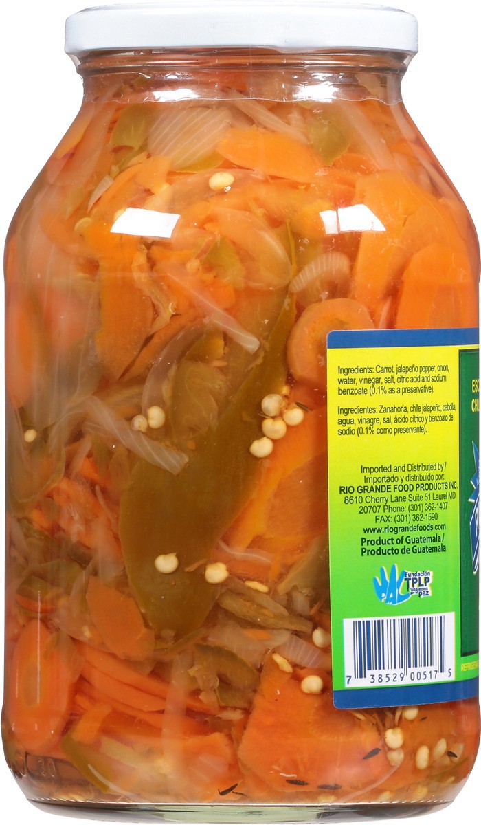 slide 9 of 9, Rio Grande Pickled Carrots, Jalapeno Pepper and Onions in Brine 32 oz, 32 oz