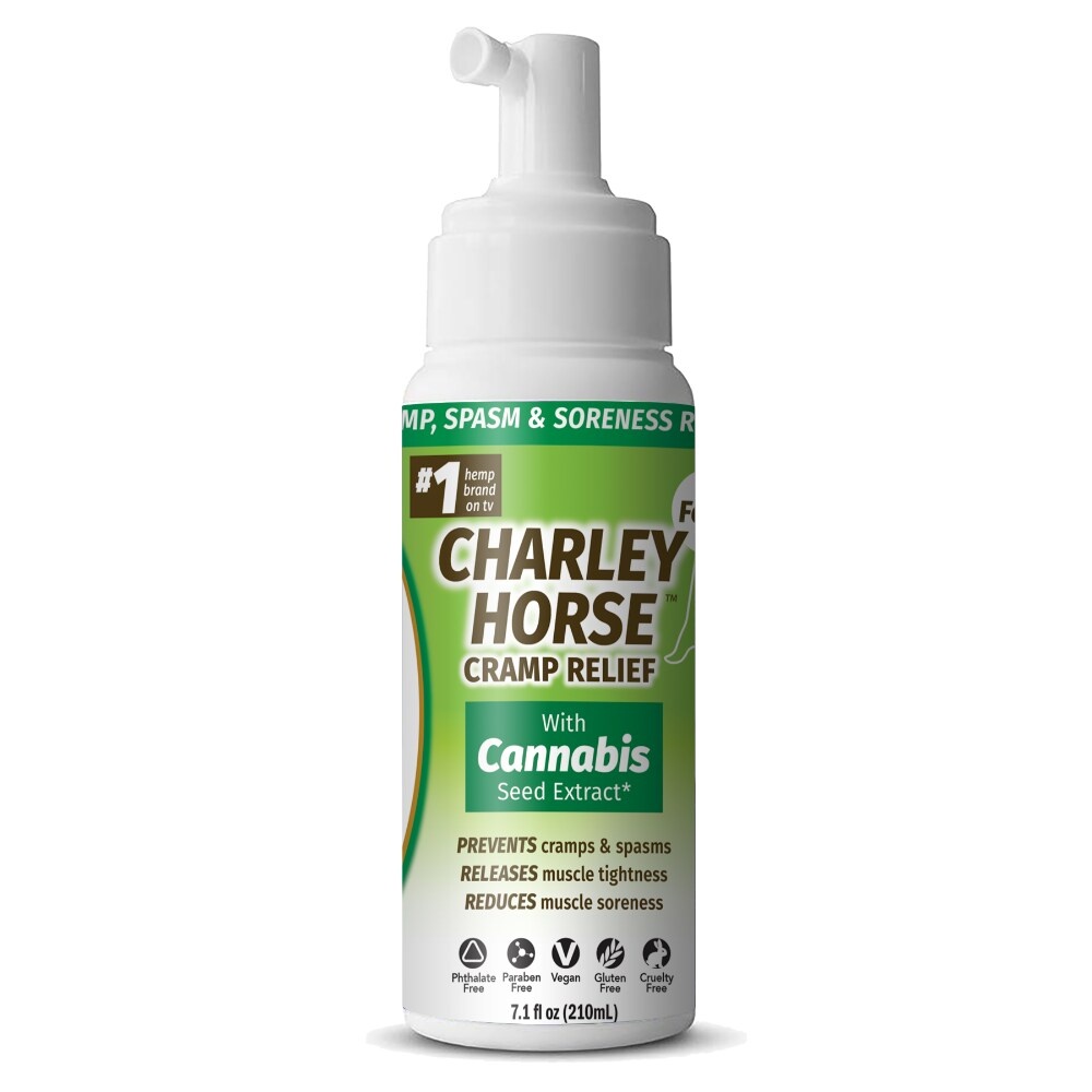 slide 1 of 1, Hempvana Charley Horse Cramp Relief With Cannabis Seed Extract, 7.1 fl oz