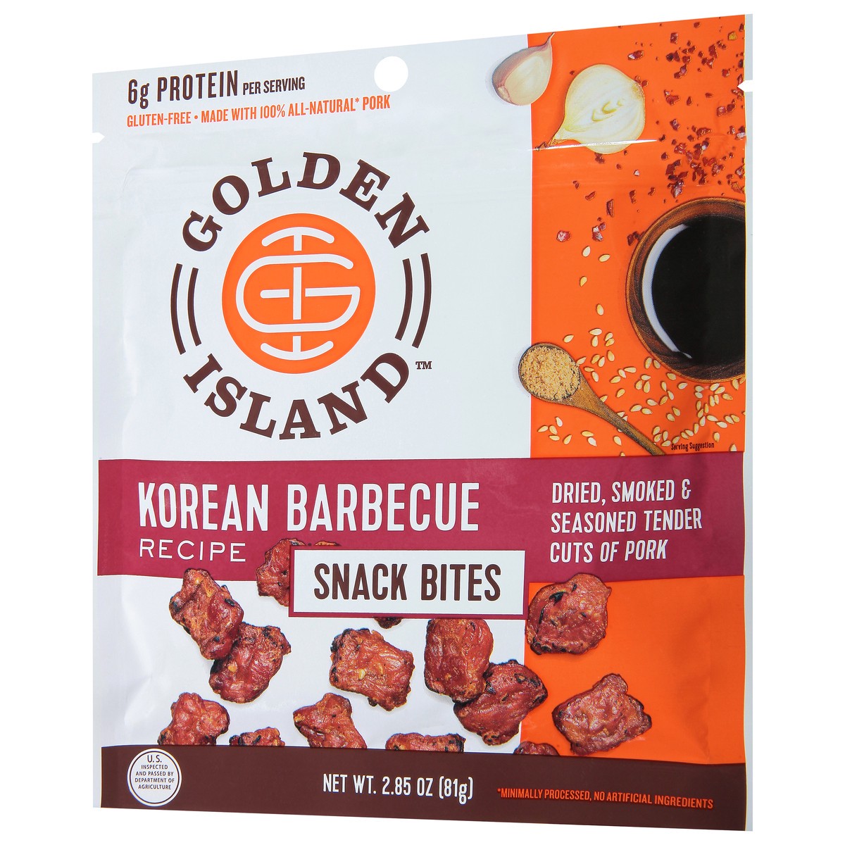 slide 4 of 9, Golden Island Korean Barbecue Recipe Snack Bites 2.85 oz, 2.85 oz