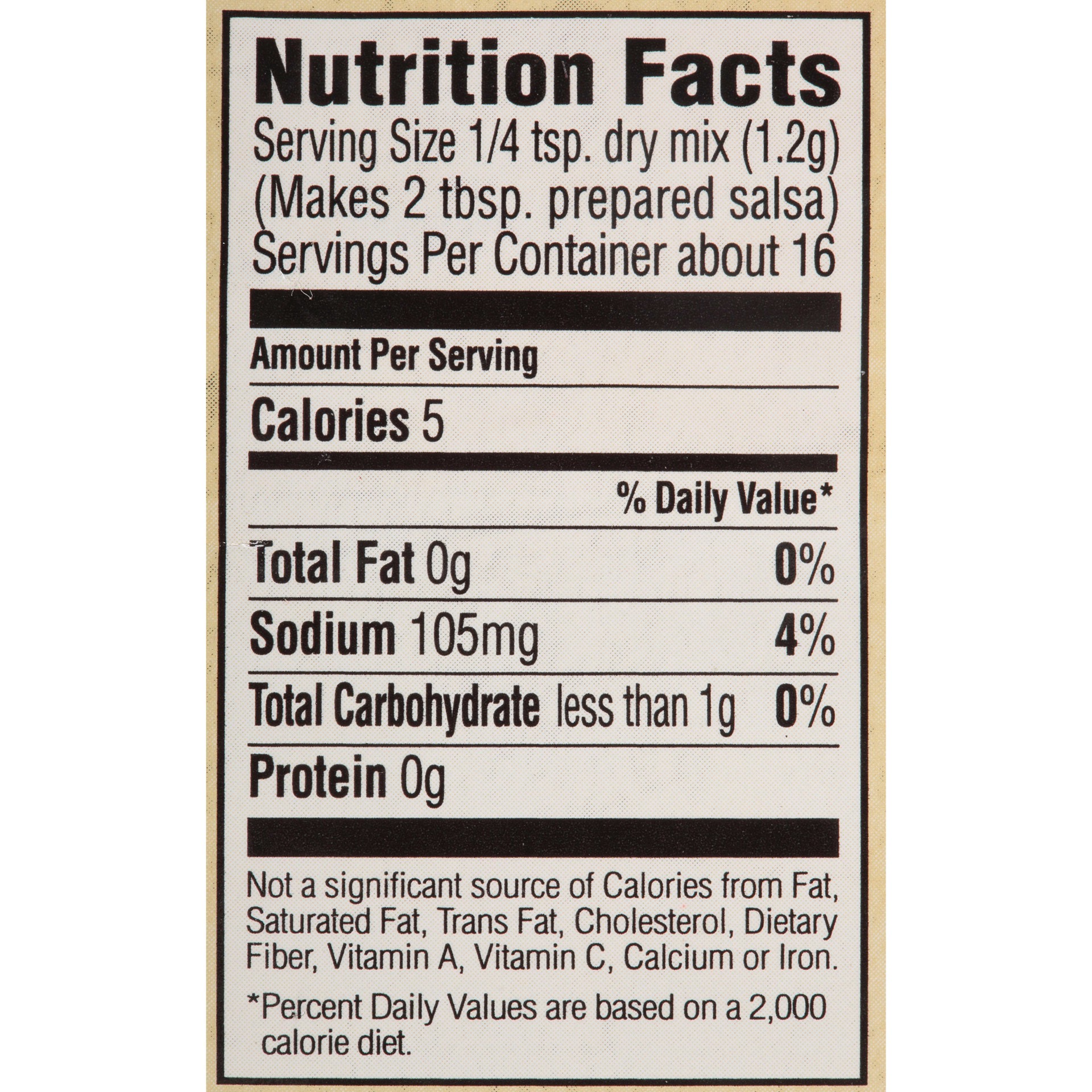 slide 5 of 5, McCormick Produce Partners Salsa Seasoning Mix - Mild, 0.7 oz