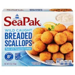 SeaPak Wild Caught Breaded Scallops 9 oz