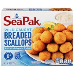 SeaPak Wild Caught Breaded Scallops 9 oz