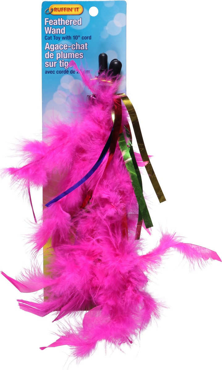 slide 7 of 12, Ruffin' It Feather Wand Cat Toy, 1 ct