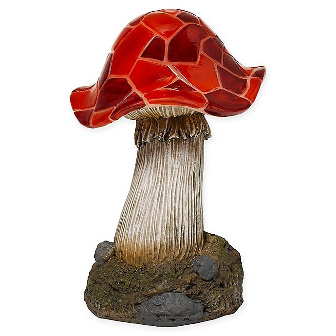 slide 1 of 2, Destination Summer Solar LED Mushroom Lamp, 1 ct