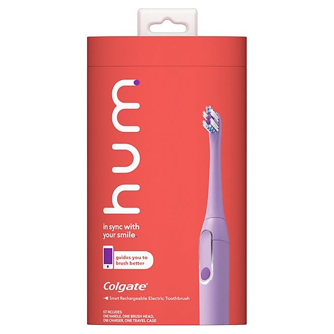 slide 2 of 6, Colgate Hum Rechargeable Electric Toothbrush Starter Kit - Purple, 1 ct