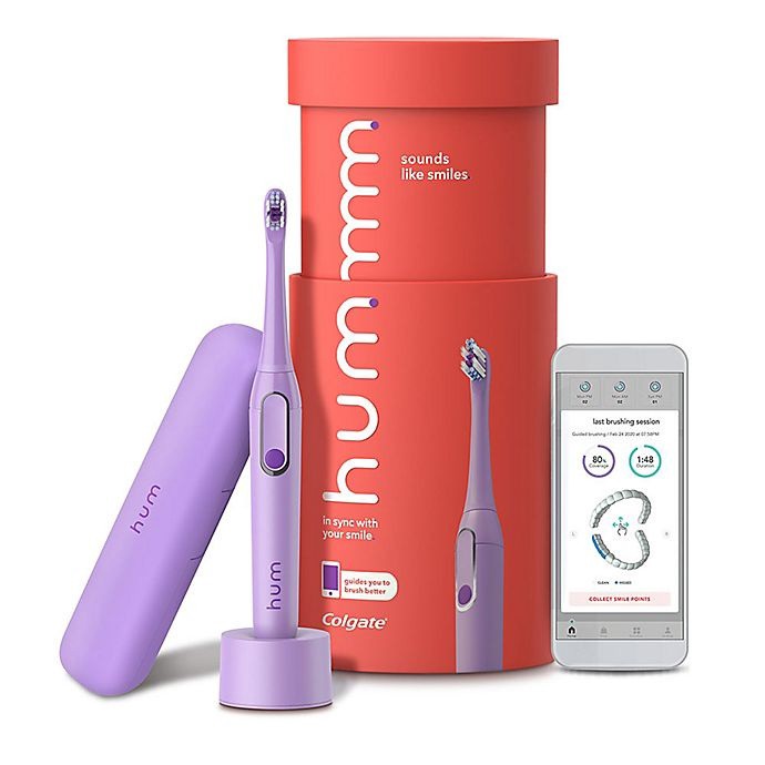 slide 6 of 6, Colgate Hum Rechargeable Electric Toothbrush Starter Kit - Purple, 1 ct