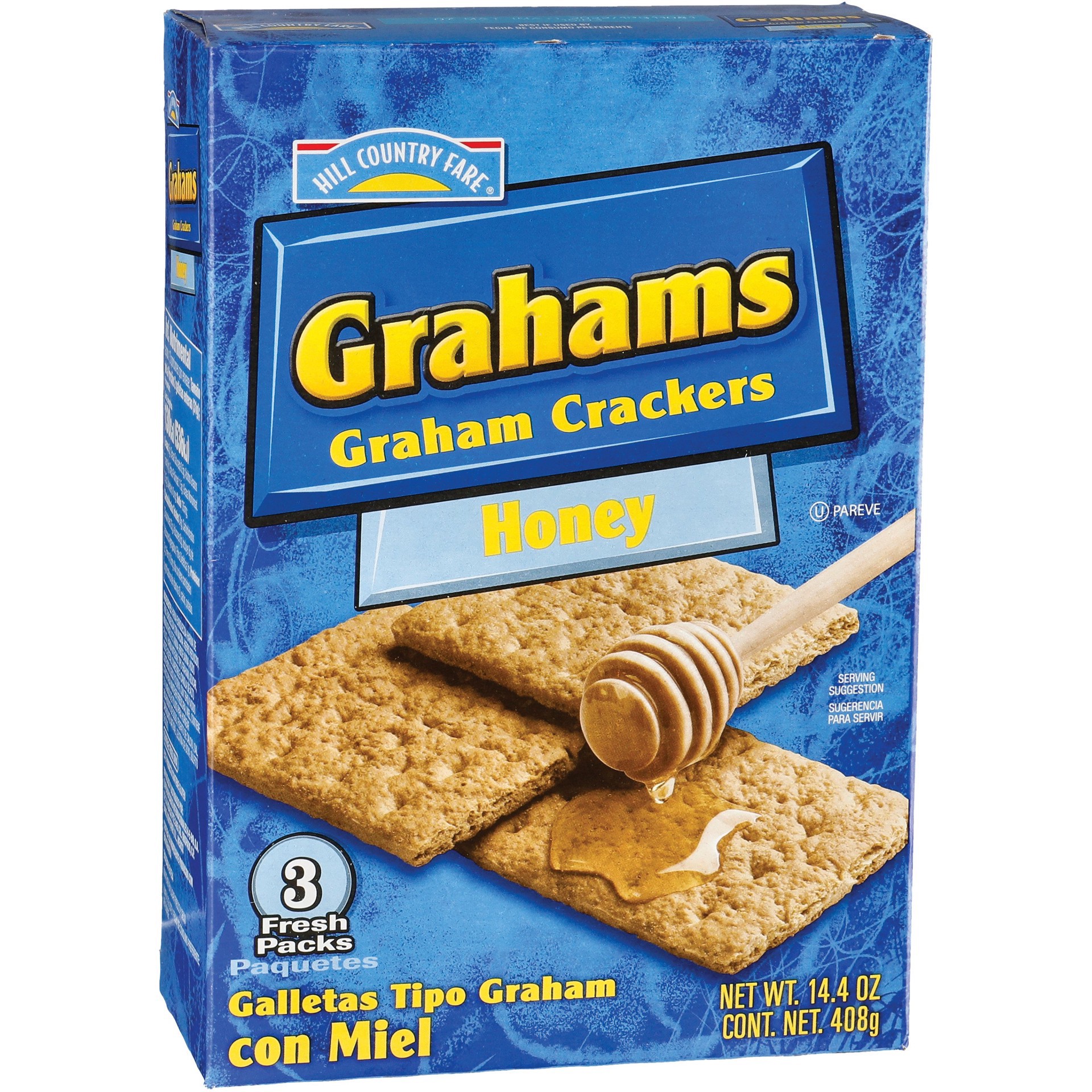 slide 1 of 1, Hill Country Fare Honey Graham Crackers, 14.4 oz