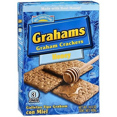 slide 1 of 1, Hill Country Fare Honey Graham Crackers, 14.4 oz