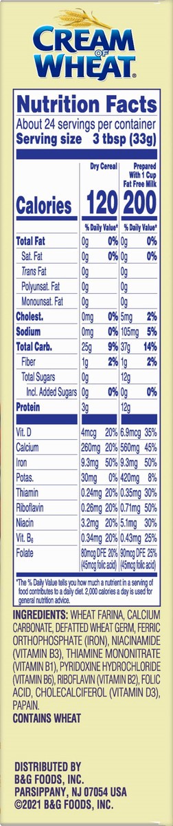 slide 8 of 9, Cream of Wheat Hot Cereal, 28 oz