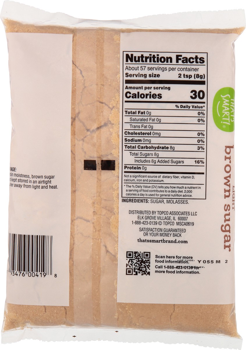 slide 6 of 9, That's Smart! Light Brown Sugar 16 oz, 16 oz