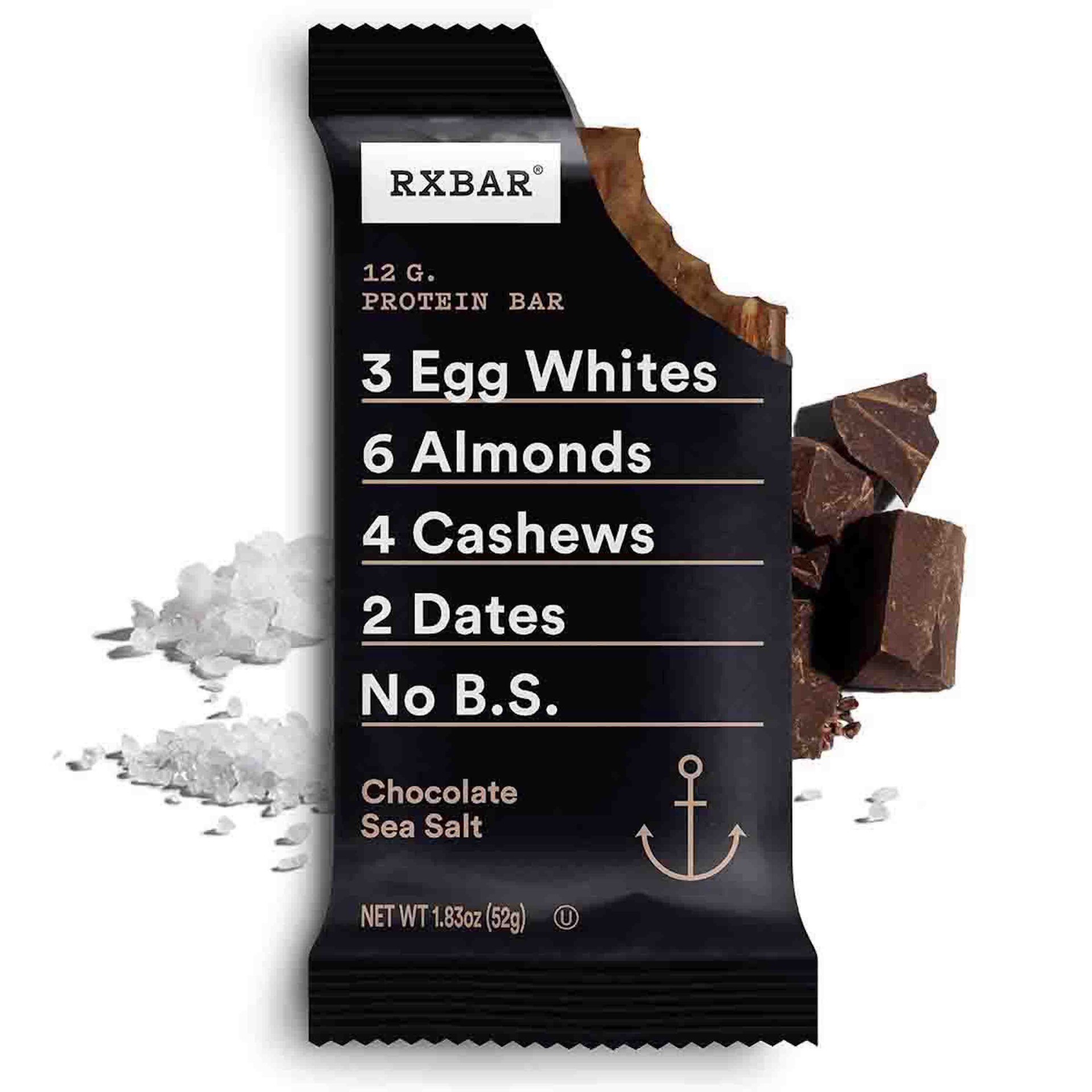 slide 2 of 4, RXBAR Protein Bars, Chocolate Sea Salt, 9.15 oz, 5 Count, 9.15 oz