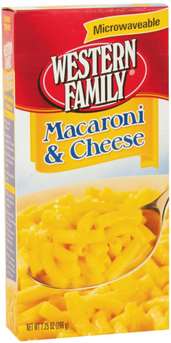 slide 1 of 1, Western Family Macaroni And Cheese, 7.25 oz