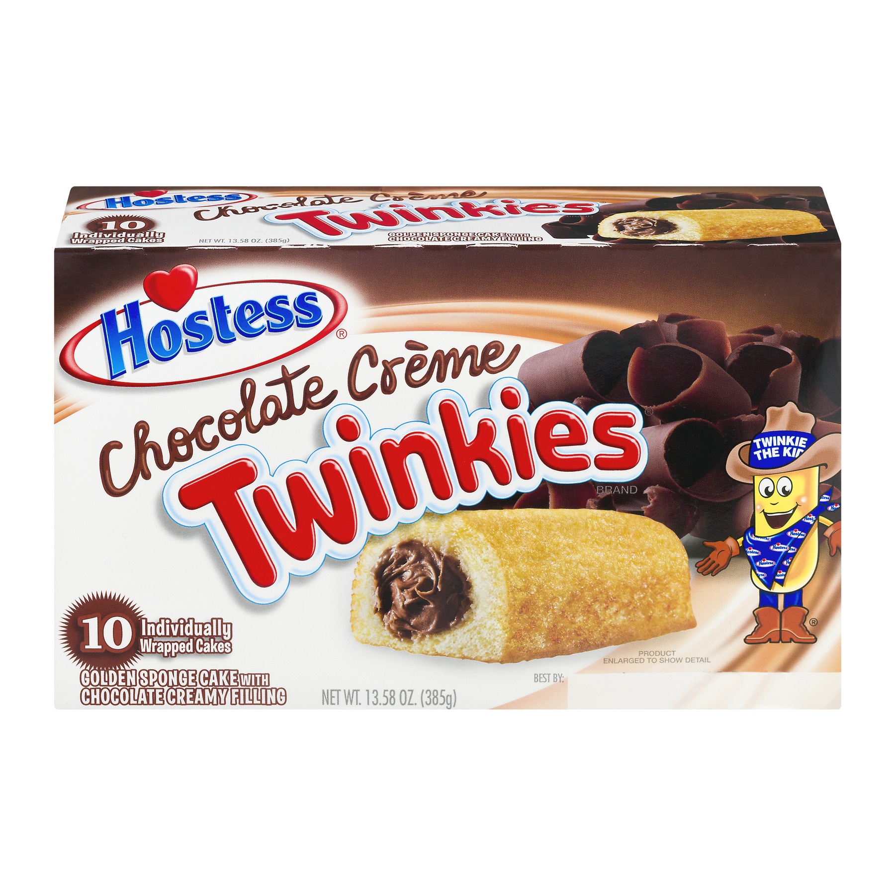 slide 1 of 1, Hostess Chocolate Creme Twinkies, 10 ct; 13.58 oz