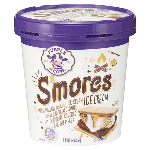 slide 1 of 1, Purple Cow Smores Ice Cream, 16 oz