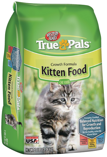 slide 1 of 1, Western Family Dry Kitten Food, 3 lb