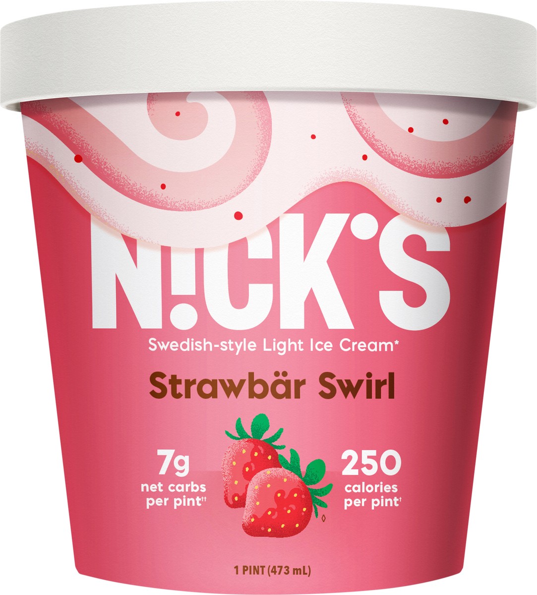 slide 1 of 1, Nick's Nicks Ice Cream Strwbry, 16 oz