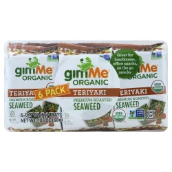 gimMe Organic Teriyaki Seaweed Snacks
