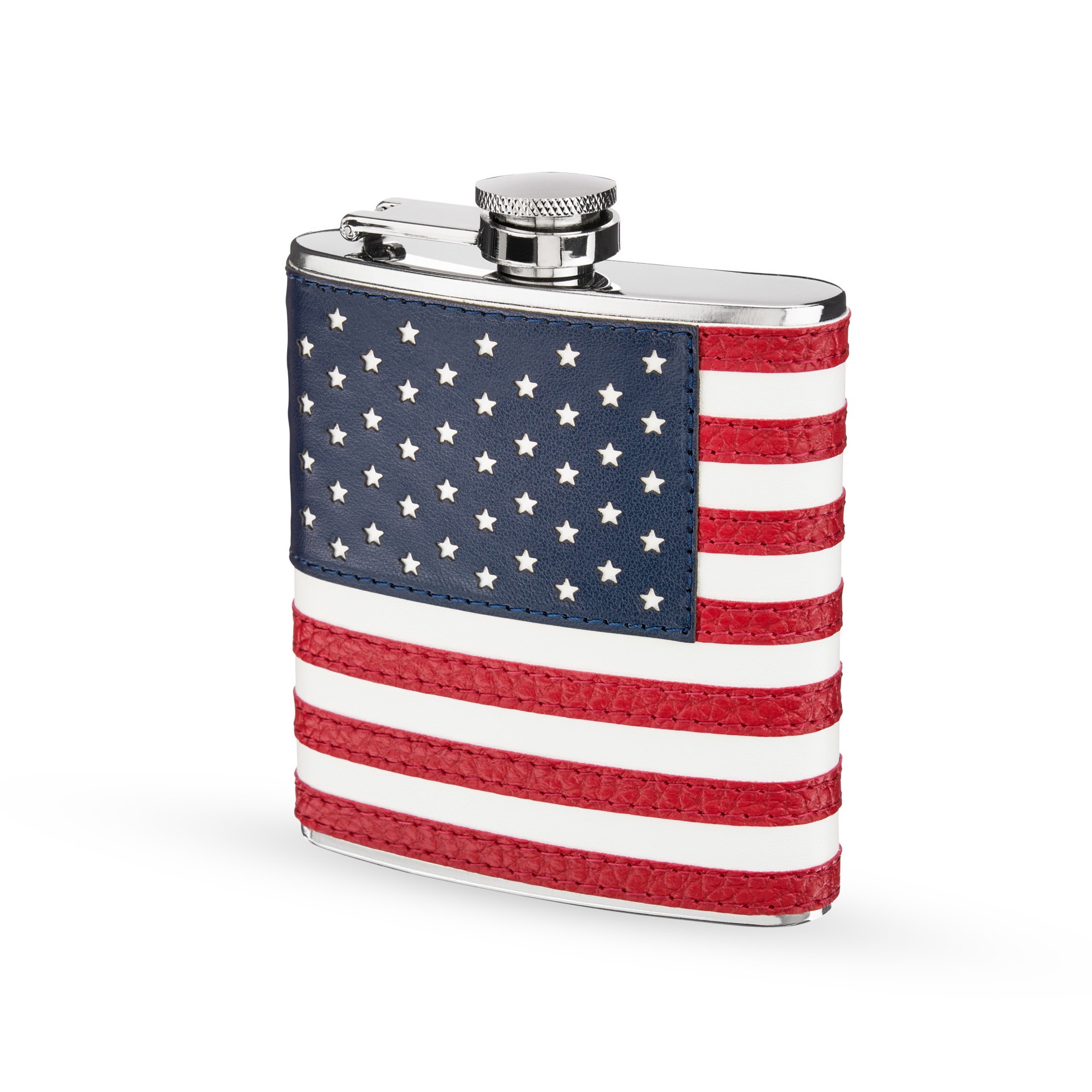 slide 3 of 4, Foster & Rye True Flask - American Flag Stainless Steel, 6 oz