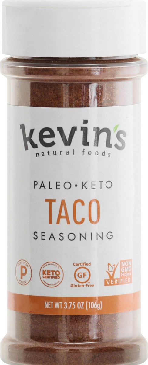 slide 1 of 9, Kevin's Natural Foods Taco Seasoning 3.75 oz, 3.75 oz