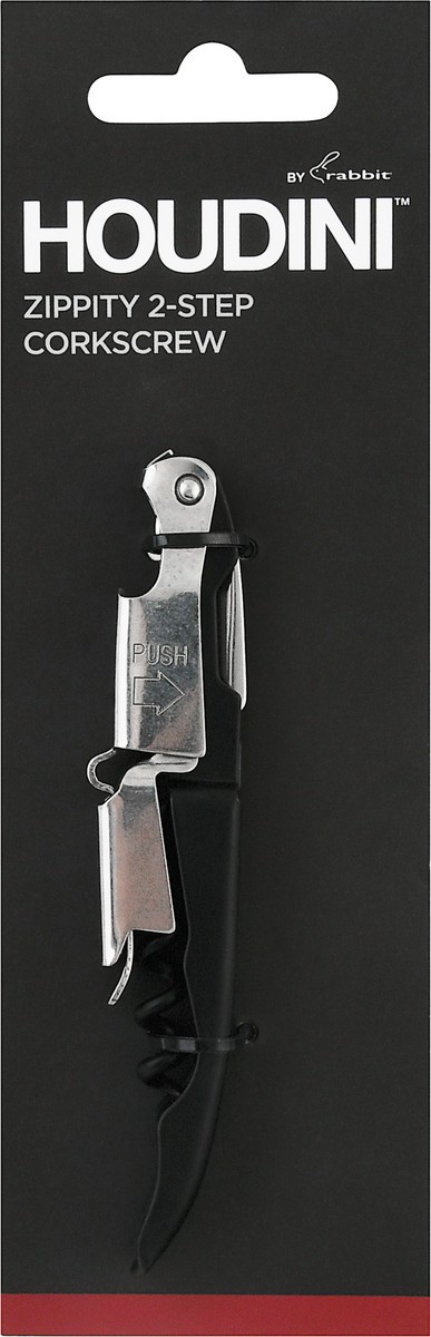 slide 1 of 10, Houdini Zippity 2-Step Corkscrew 1 ea, 1 ct