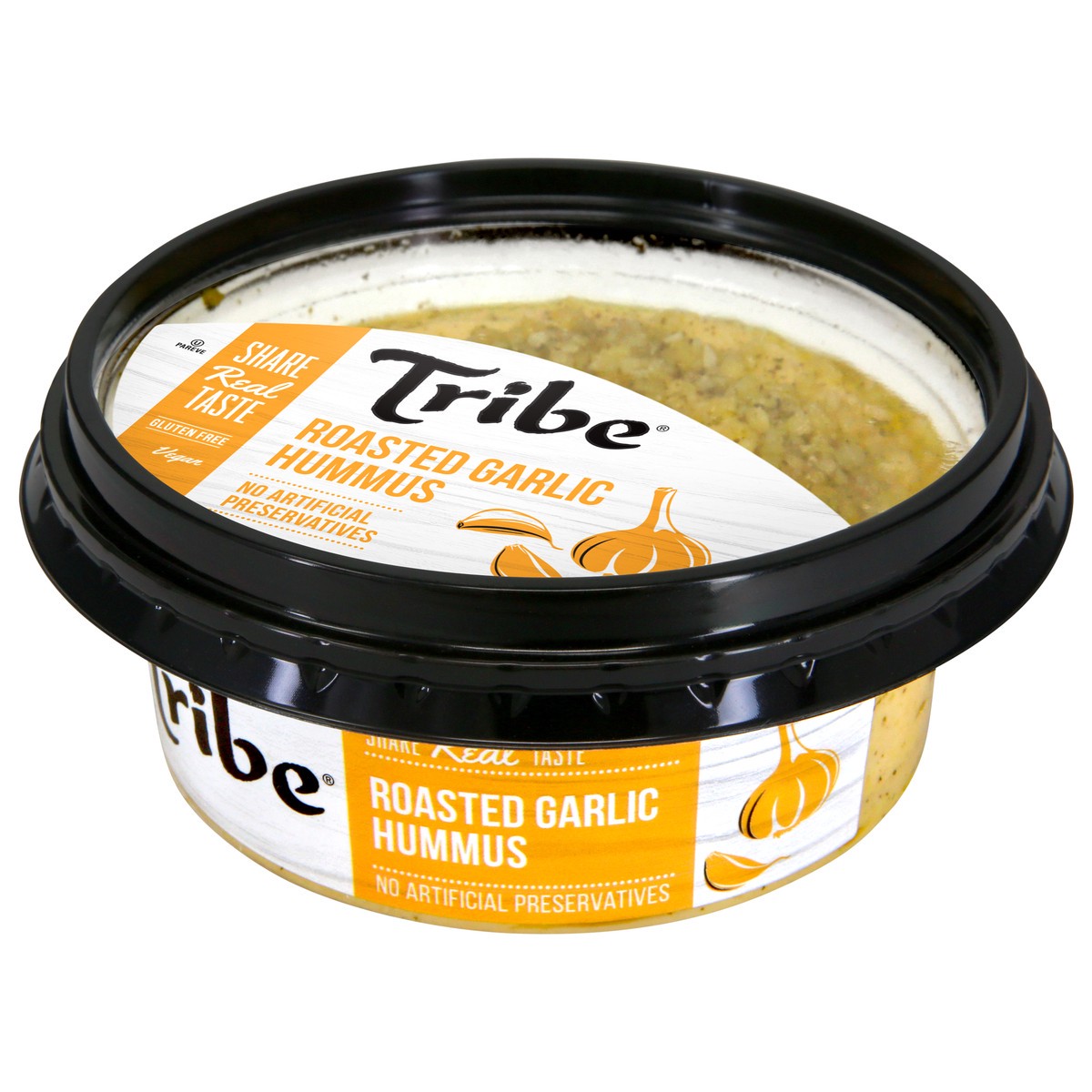 slide 9 of 9, Tribe Roasted Garlic Hummus, 8 oz