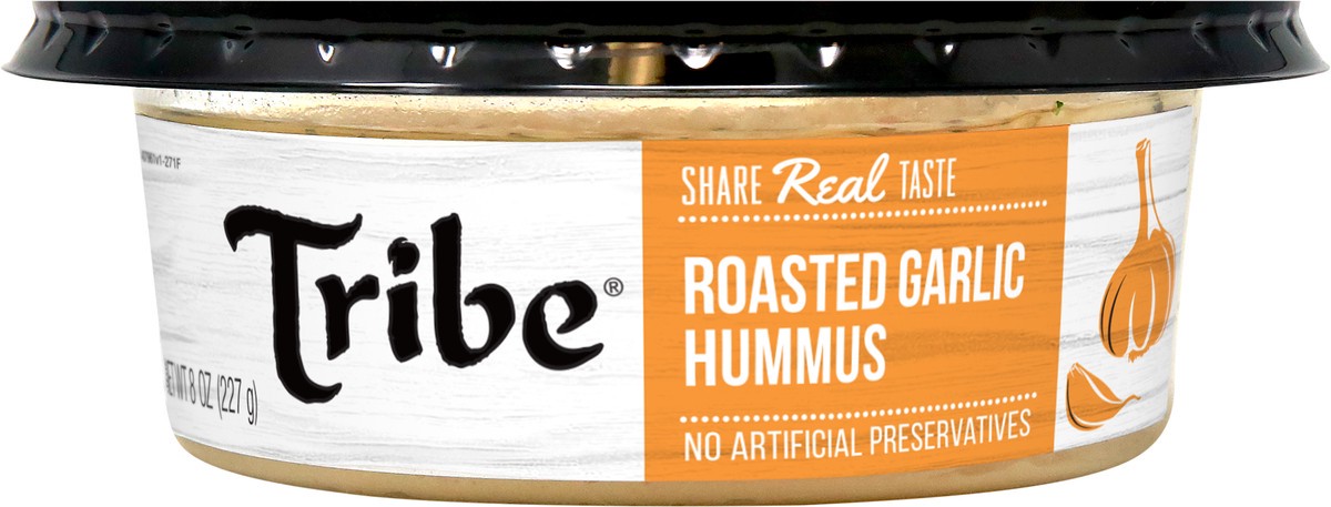 slide 8 of 9, Tribe Roasted Garlic Hummus, 8 oz