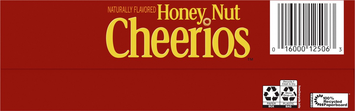 slide 7 of 9, Cheerios Honey Nut Cheerios Cereal, Limited Edition Happy Heart Shapes, Heart Healthy Cereal With Whole Grain Oats, Large Size, 15.4 oz, 15.4 oz