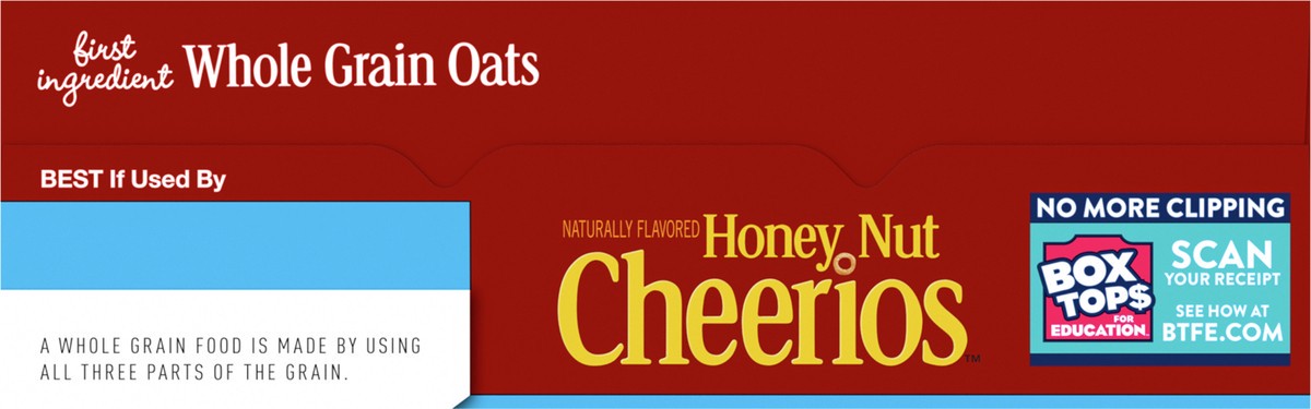 slide 5 of 9, Cheerios Honey Nut Cheerios Cereal, Limited Edition Happy Heart Shapes, Heart Healthy Cereal With Whole Grain Oats, Large Size, 15.4 oz, 15.4 oz