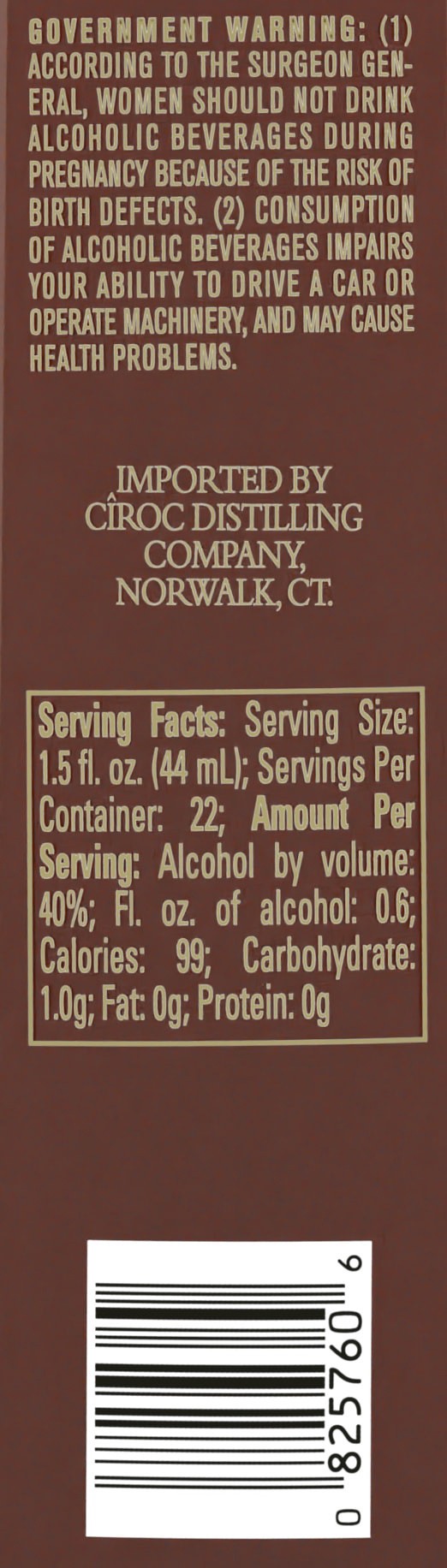 slide 2 of 4, Ciroc Brandy French Vs Brandy, 1 ct