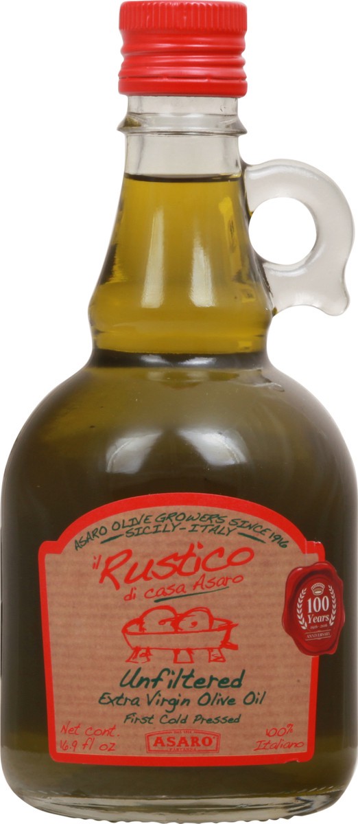 slide 1 of 1, Il Rustico Di Casa Asaro Unfiltered Extra Virgin Olive Oil 16.9 fl oz, 17 oz
