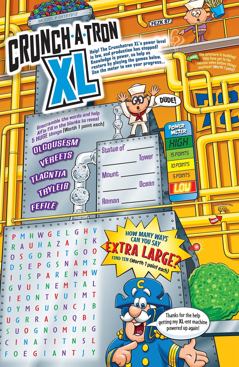 slide 6 of 6, Cap'n Crunch 3X Bigger Pieces Sweetened Corn & Oat Cereal Crunch Berries 13 Oz, 13 oz