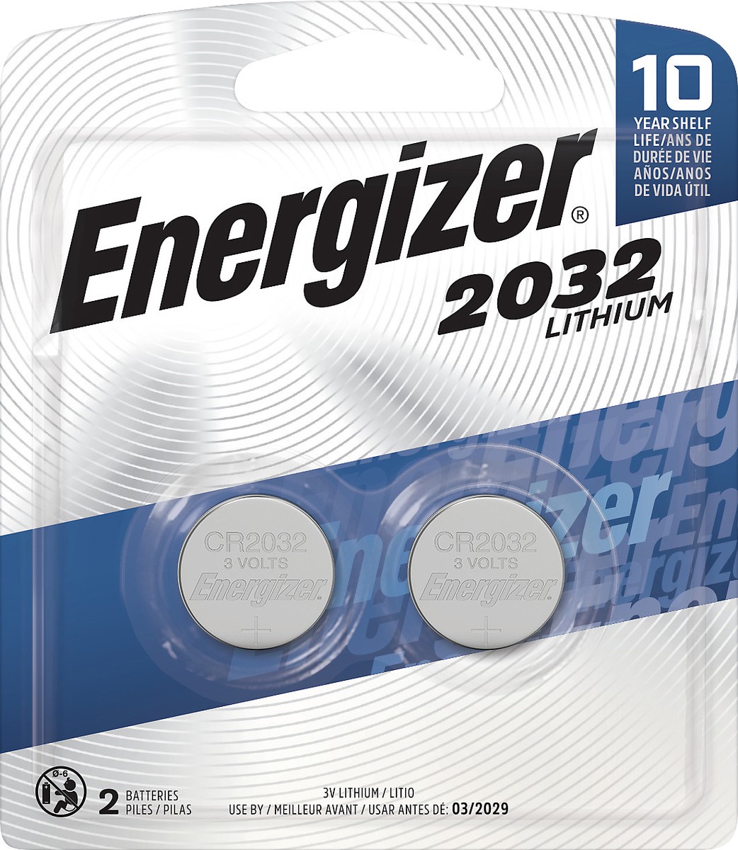 slide 1 of 3, Energizer 2032 Lithium 3V Batteries 2 ea, 2 ct