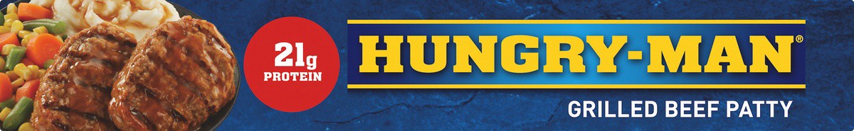 slide 4 of 10, Hungry-Man Grilled Beef Patty, Frozen Meal, 15 oz, 15 oz