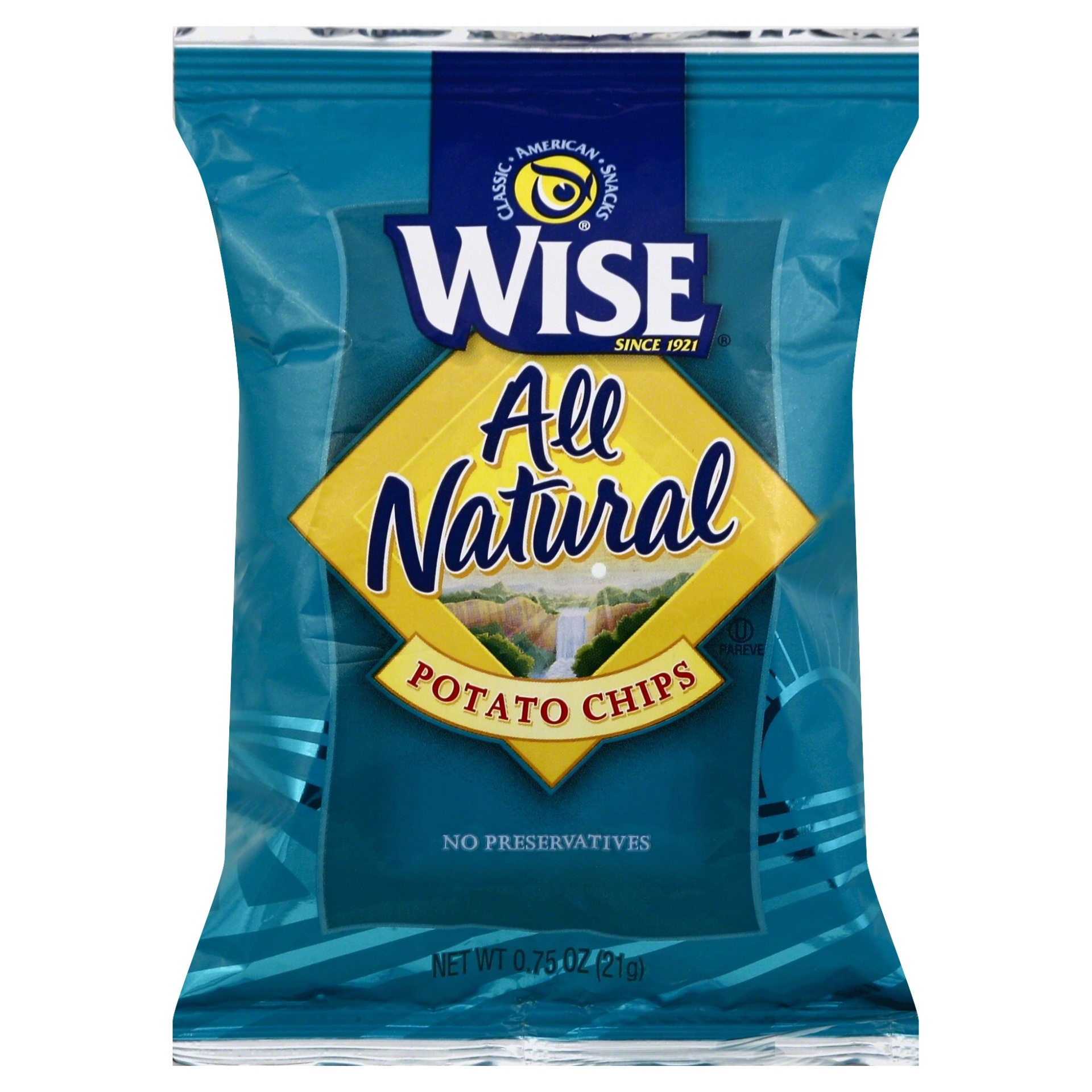 slide 1 of 6, Wise Chips All Natural, 0.7 oz