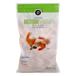 Publix Shrimp, Medium, Cooked, Deveined