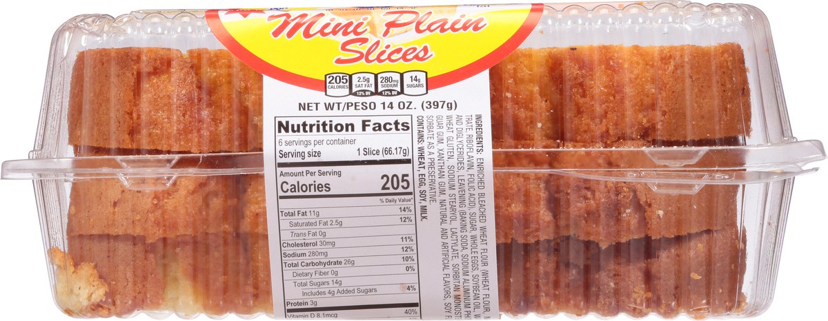 slide 6 of 9, American Classic Mini Slices Plain Cake 6 Pack 6 ea, 1 ct
