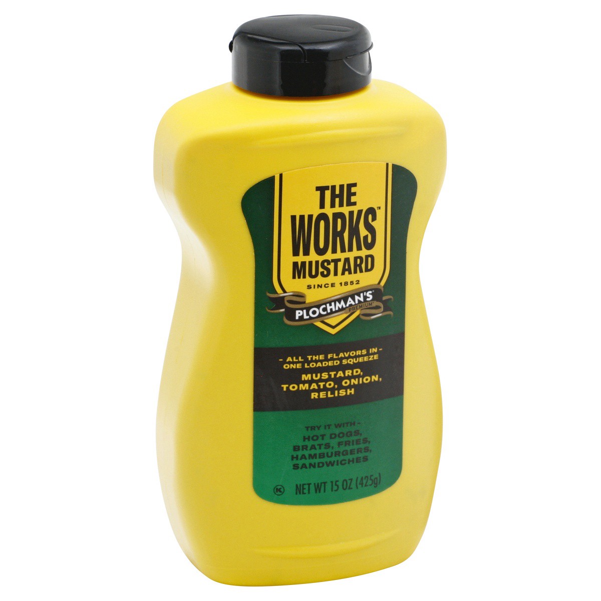 slide 1 of 7, Plochman's The Works Mustard, 15 oz