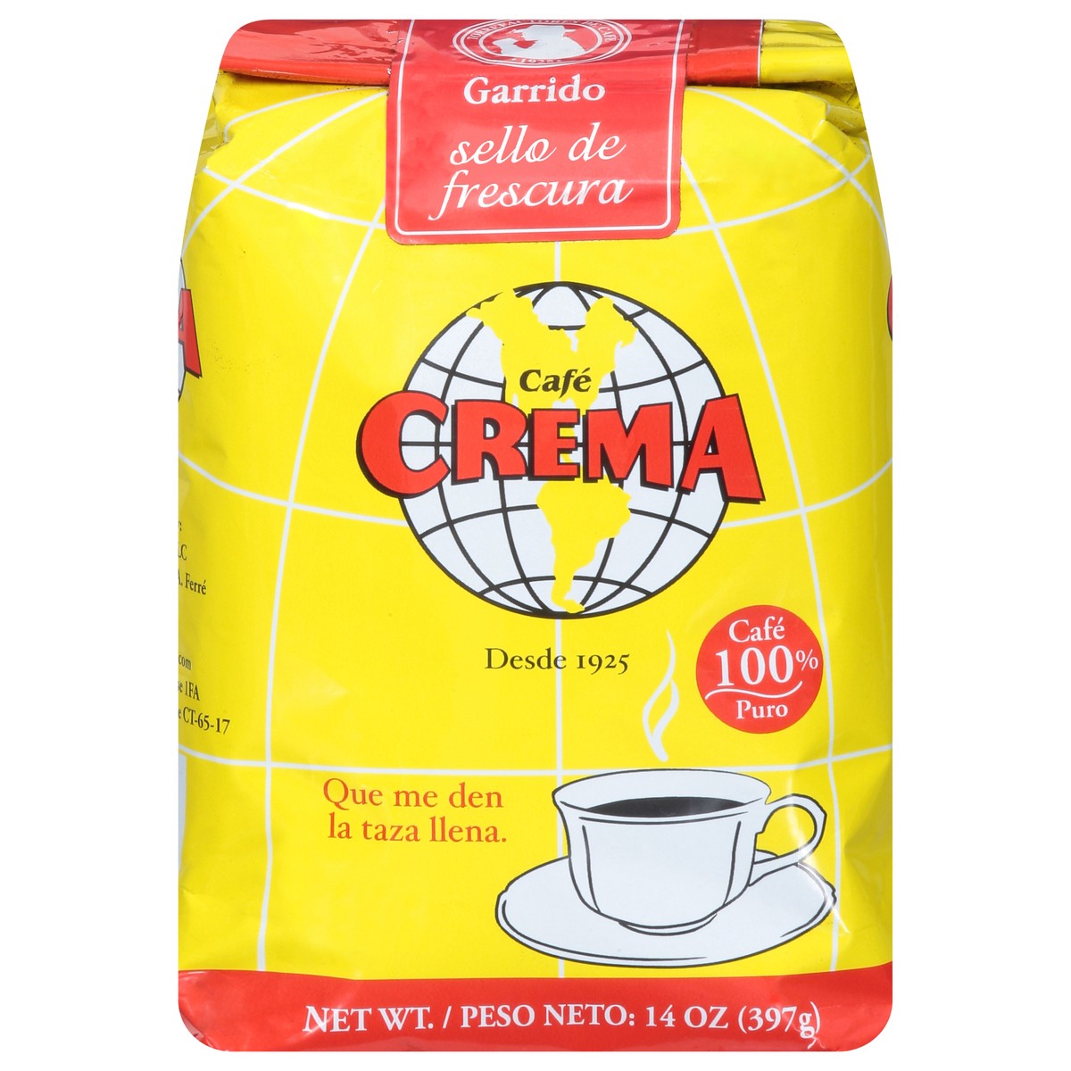 slide 1 of 6, Crema Coffee - 14 oz, 14 oz