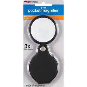 slide 1 of 1, CVS Health Glass Pocket Magnifier, 1 ct