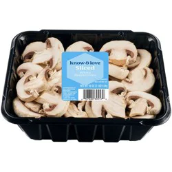 know & love White Sliced Mushrooms 16 ounces
