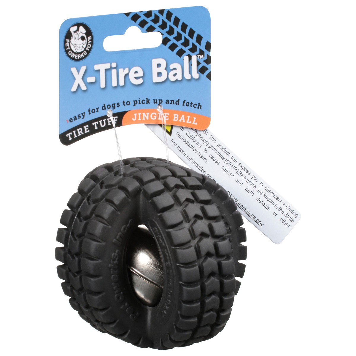 slide 4 of 9, Pet Qwerks Jingle X-Tire Ball, 1 ct