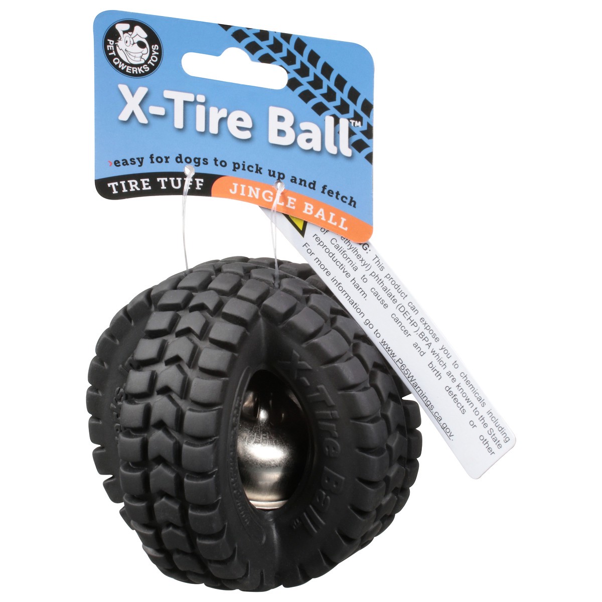 slide 6 of 9, Pet Qwerks Jingle X-Tire Ball, 1 ct