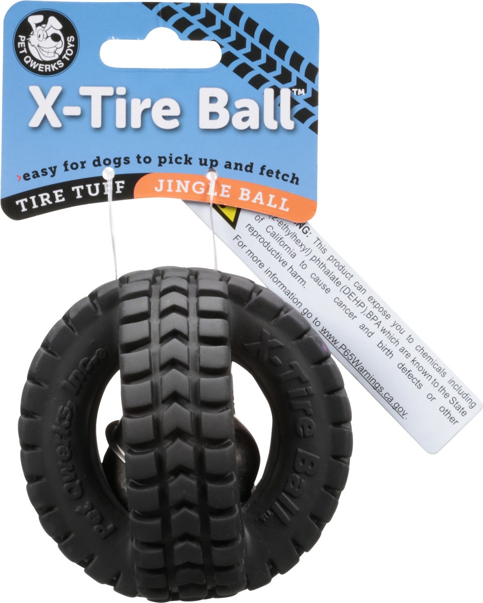 slide 2 of 9, Pet Qwerks Jingle X-Tire Ball, 1 ct