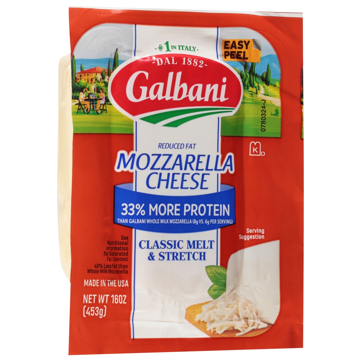 slide 2 of 10, Galbani Reduced Fat Mozzarella, 16 oz