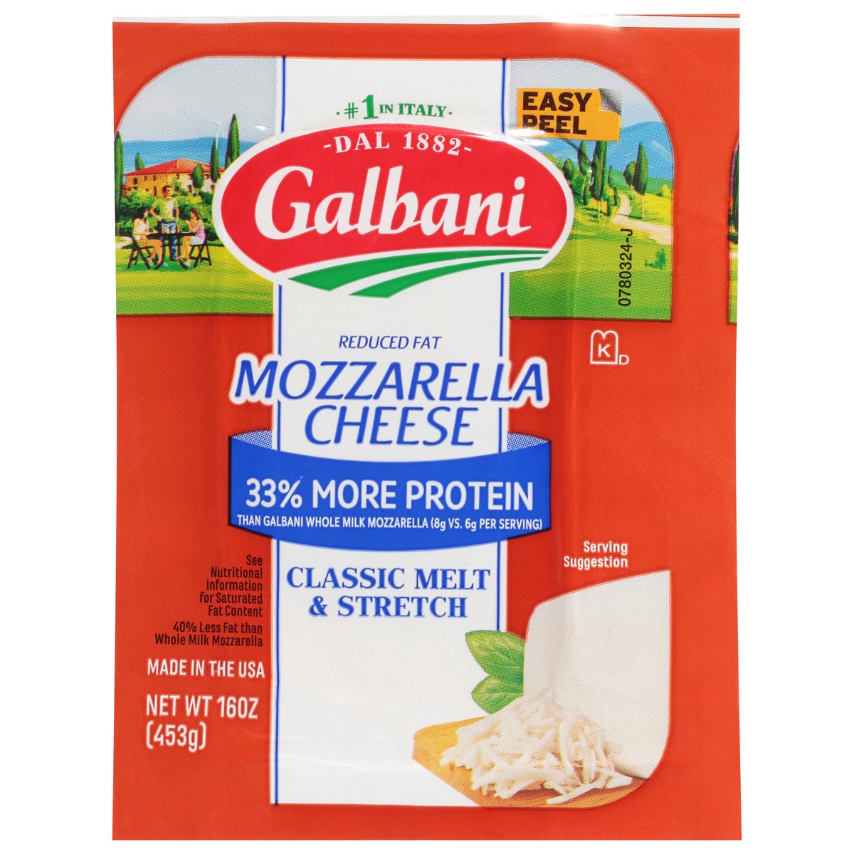 slide 1 of 10, Galbani Reduced Fat Mozzarella, 16 oz