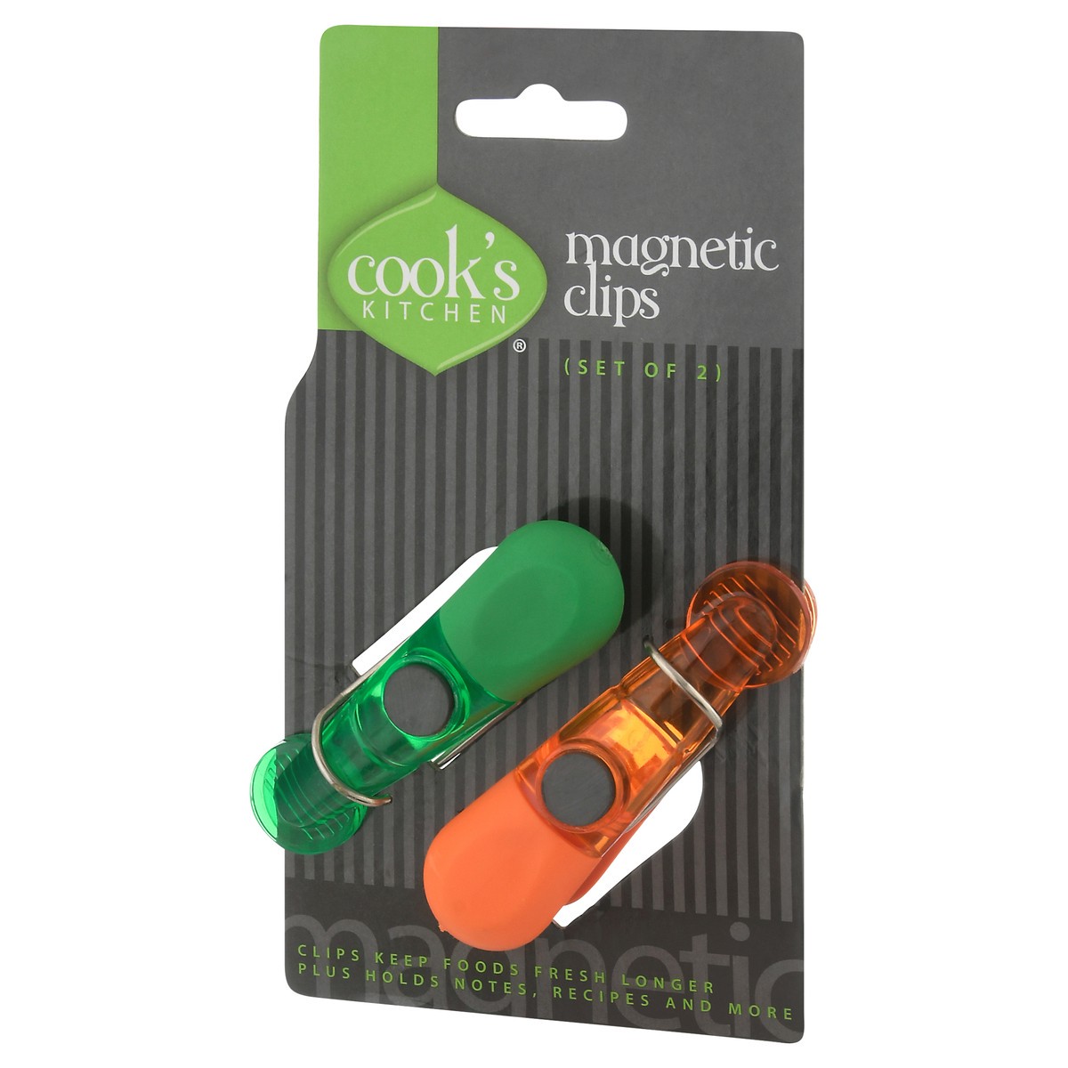 slide 2 of 9, Cook's Kitchen Cooks Kitchen Magnetic Clip, 2 ct